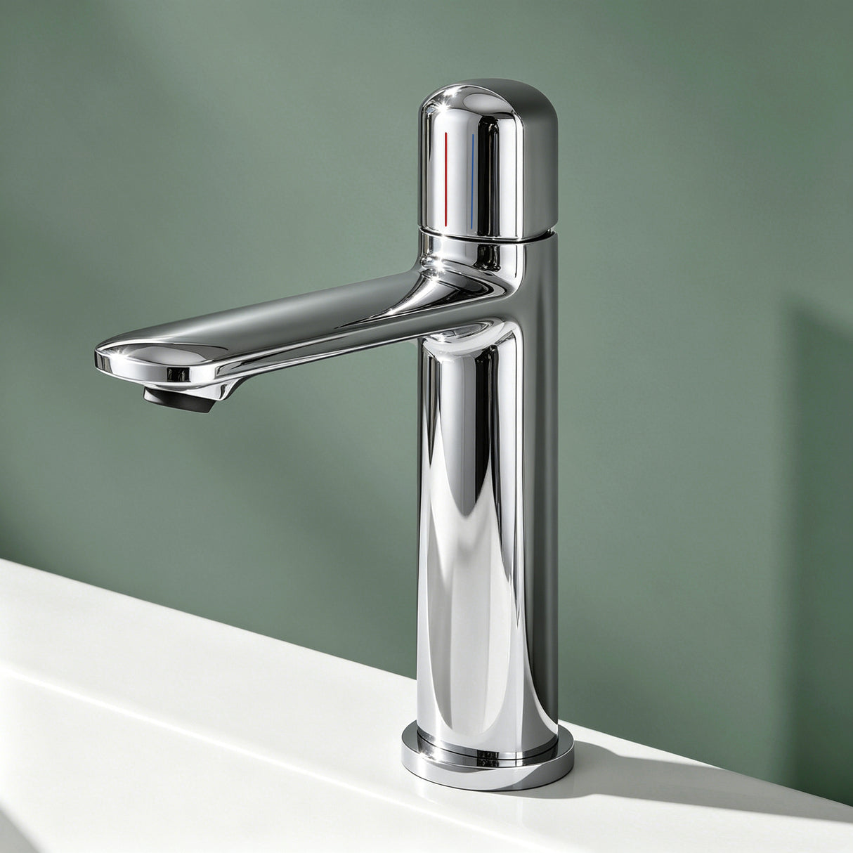 Glasvilla Grifería Monomando para Lavabo | Diseño Moderno | Latón de Alta Calidad | Instalación DIN