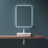 glasvilla Lavabo da Appoggio in Ceramica Lavandino Bagno Bianco con Nano Rivestimenti Brussels152B