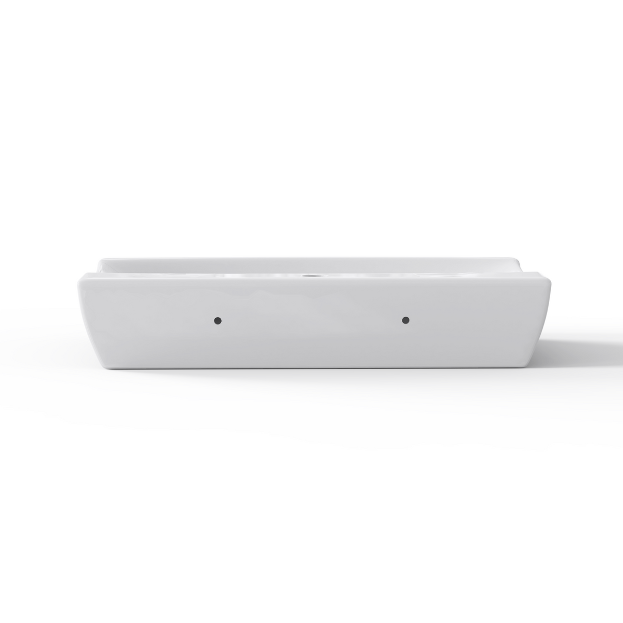 glasvilla Lavabo da Appoggio in Ceramica Lavandino Bagno Bianco con Nano Rivestimenti Brussels152B