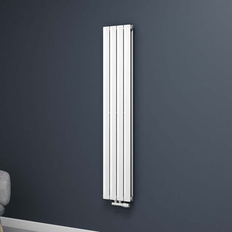 Radiatore da bagno Glasvilla, attacco centrale piatto e attacco laterale, pannello radiante per riscaldamento bagno, strato singolo in acciaio FV