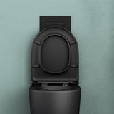 glasvilla Sanitari Bagno Sospeso in Ceramica WC Sospeso senza Brida con Chiusura di Soft Close
