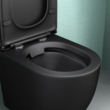 glasvilla Sanitari Bagno Sospeso in Ceramica WC Sospeso senza Brida con Chiusura di Soft Close