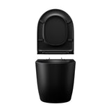glasvilla Sanitari Bagno Sospeso in Ceramica WC Sospeso senza Brida con Chiusura di Soft Close