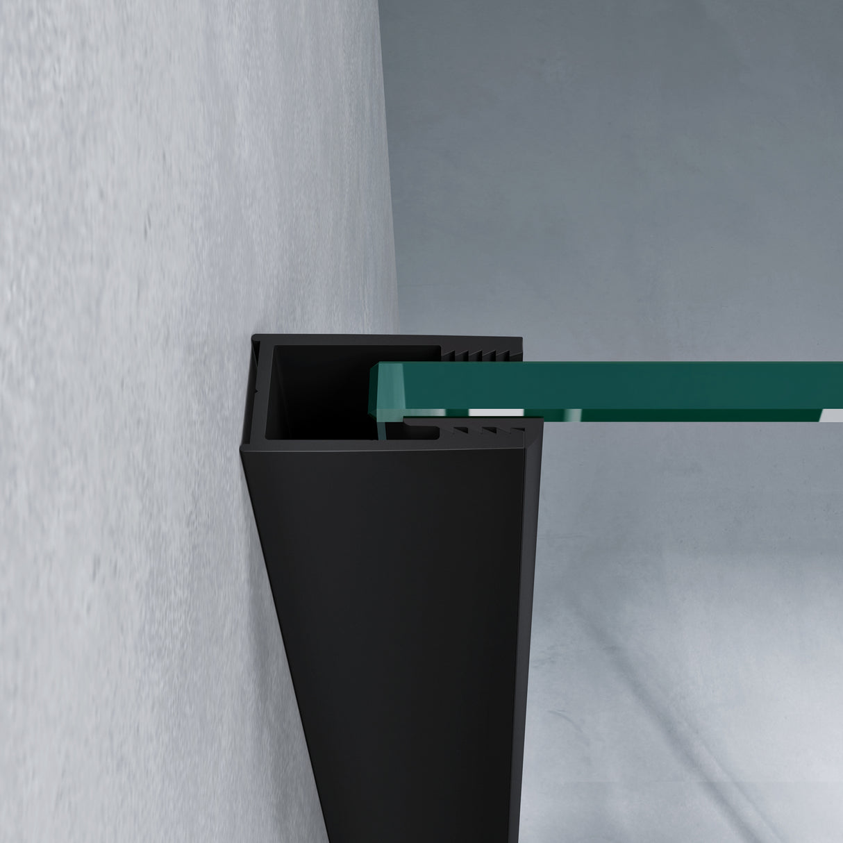 glasvilla Box doccia con Porta Scorrevole Cabina Angolare in Vetro 8 mm di Sicurezza ESG con Rivestimento Nano, Meccanismo di Sollevamento/abbassamento, Rav19 Nero