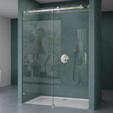 glasvilla Box Doccia per Nicchia in Vetro Trasparente 8mm Box Doccia con Porta Scorrevole in Vetro di Sicurezza ESG con Rivestimento Nano Teramo04-2
