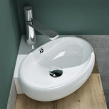 glasvilla Lavabo da Appoggio in Ceramica Lavabo Sospeso con Nano Rivestimenti Lavabo Bagno Sospeso Lavandino Bagno Bianco Brüssel002