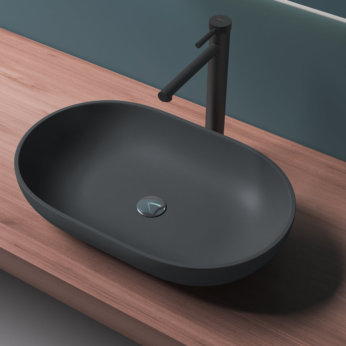 glasvilla Lavabo da Appoggio da Marmo Fuso Lavandino Bagno da Appoggio Colossum808