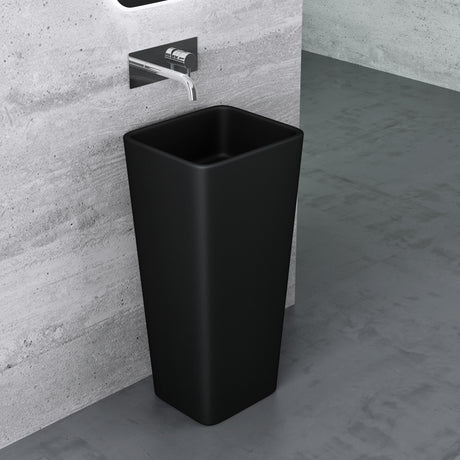 lavabo freestanding Col31 di Glasvilla Design in ghisa minerale, dimensioni: 40x35x82cm
