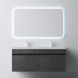 glasvilla Mobile Bagno Sospeso Mobili da Bagno con Lavabo da Marmo fuso, Botanica