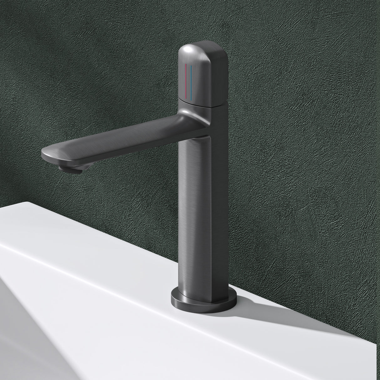 Glasvilla Grifería Monomando para Lavabo | Diseño Moderno | Latón de Alta Calidad | Instalación DIN