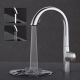 glasvilla Rubinetto da Cucina Miscelatore con Monocomando in Ottone Ruotabile a 360° Rubinetto da Cucina con Tubi e Accesorri, MS-8095