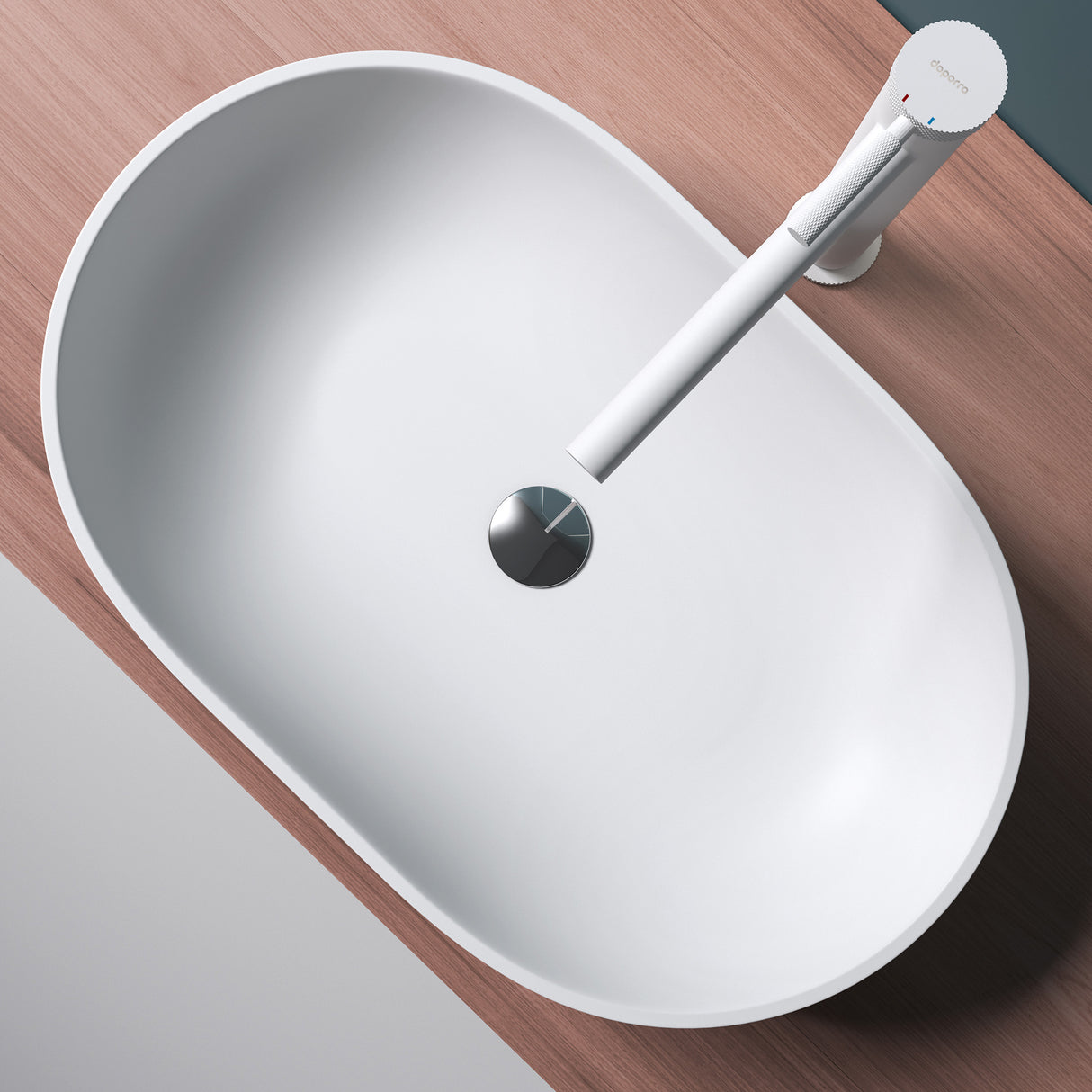 glasvilla Lavabo da Appoggio da Marmo Fuso Lavandino Bagno da Appoggio Colossum808