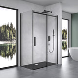 glasvilla Box Doccia in Vetro 8mm ad Apertura Scorrevole Box Cabina Doccia Angolare con Porta Scorrevole Ravenna18