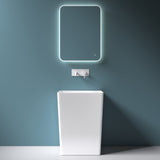 Lavabo da appoggio Glasvilla Design Col36 bianco in ghisa minerale, LTH: 60x42x80cm