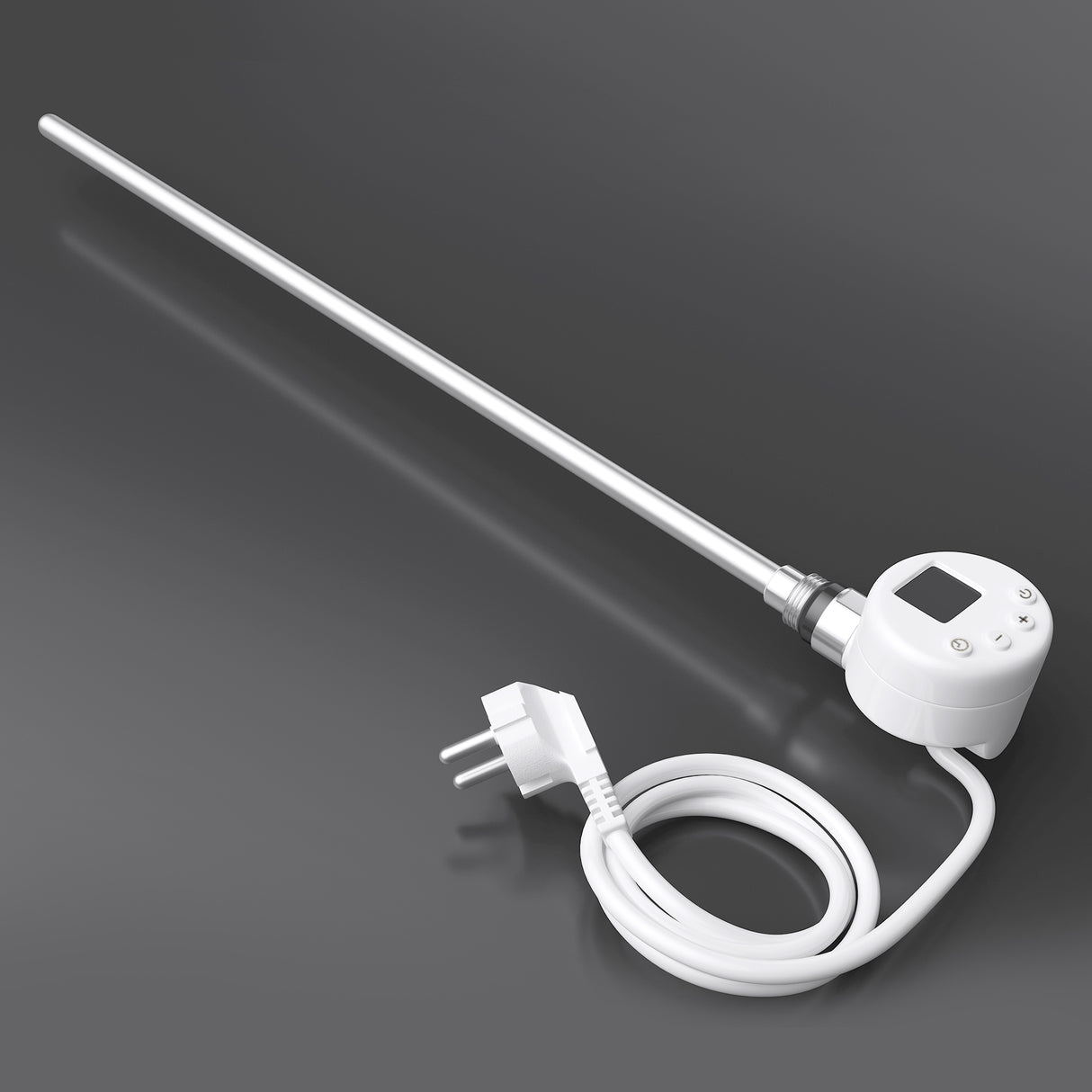 glasvilla Barra Riscaldante per Termosifoni Asta Riscaldante in Acciaio Inox con Termostato e Display LCD Elemento Riscaldante per Radiatori da Bagno e Scaldasalviette