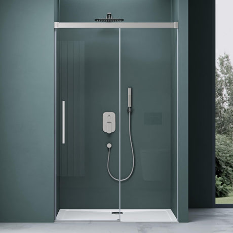 glasvilla Box Doccia a Nicchia Cabina Bagno con Porte Scorrevoli in Vetro 6mm Box Cabina Doccia Angolare con Vetro di Sicurezza ESG Box Doccia con Chiusura Soft Close Teramo12K