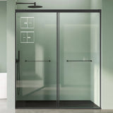 glasvilla Box Doccia Nicchia con Vetro Temperato Trasparente 8mm con Rivestimento Nano, Porta Scorrevole e Maniglia Inox, Porta Doccia con Soft-Close, Teramo67K