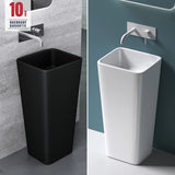 lavabo freestanding Col31 di Glasvilla Design in ghisa minerale, dimensioni: 40x35x82cm