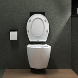 glasvilla Sanitari Bagno Sospeso in Ceramica Sanitari Bagno con Soft Close WC Sospeso Montaggio a Parete