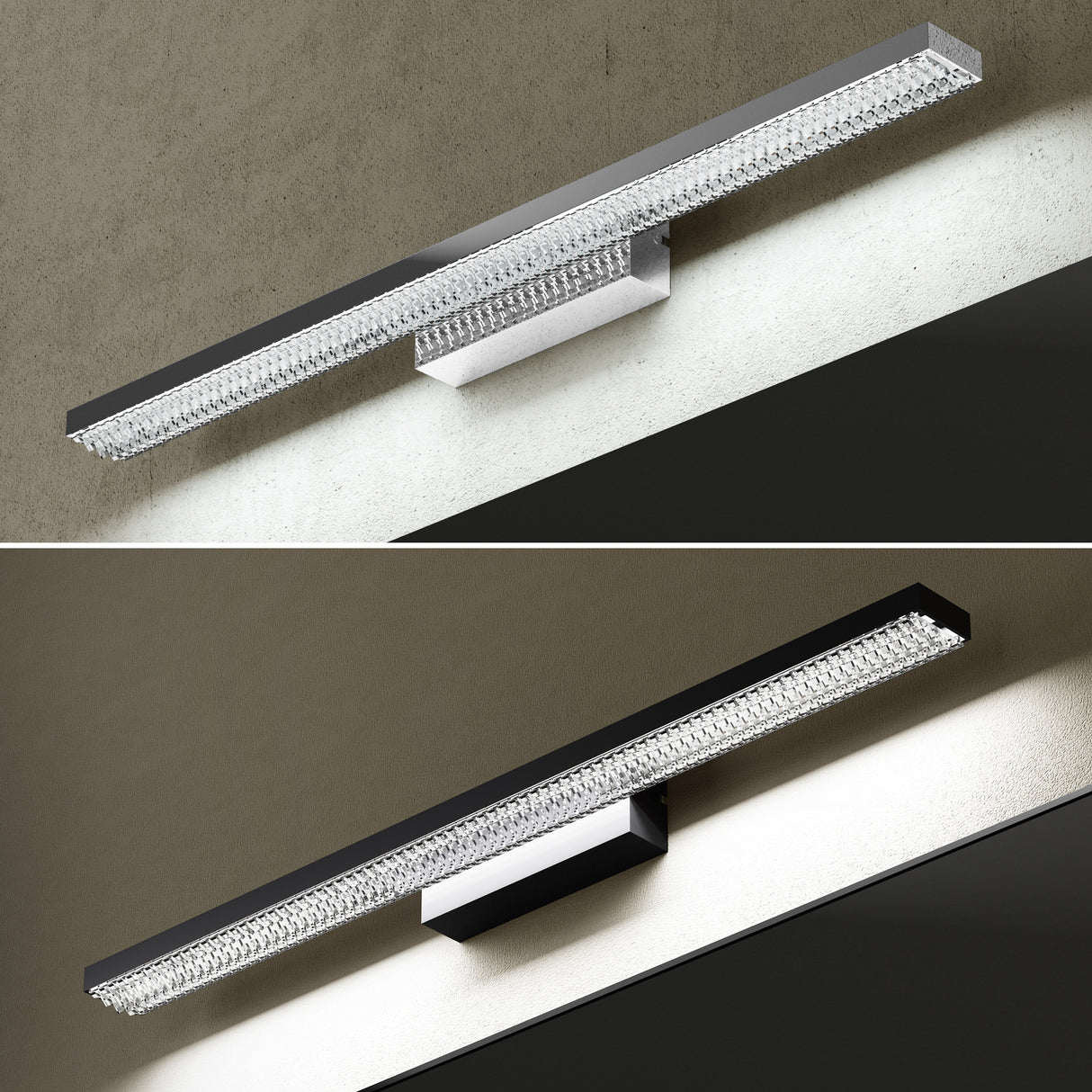 lampada da specchio a LED per bagno Glasvilla | Lampada da specchio, lampada da bagno 6000K | Applique a LED da 14W