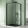glasvilla Duschkabine Eckeinstieg  mit Schiebetür nach innen, Eckdusche Duschabtrennung 195cm Höhe, 6mm ESG-Sicherheitsglas Nano-Beschichtung Ravenna69K