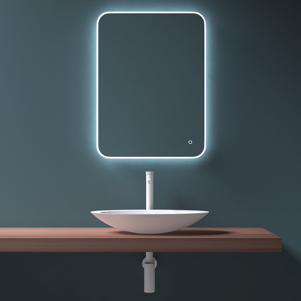 glasvilla Lavabo da Appoggio da Marmo Fuso Lavandino Bagno Ovale Col802