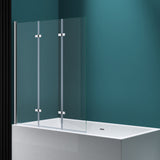Parete doccia Glasvilla per vasca da bagno, parete per vasca da bagno, parete pieghevole per vasca da bagno, vetro di sicurezza da 6 mm con guarnizione NANO, supporto per vasca da bagno, divisorio per vasca da bagno Cortona116