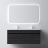 glasvilla Mobile Bagno Sospeso Mobili da Bagno con Lavabo da Marmo fuso, Botanica