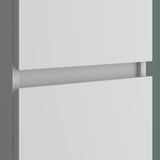 Glasvilla Verona – Armario auxiliar de baño suspendido con 2 puertas y 4 compartimentos (35×20×120 cm)