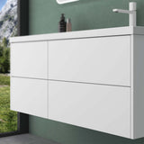 Set di mobili da bagno Glasvilla, mobile lavabo da 120 cm, mobile lavabo con base a chiusura ammortizzata, 4 cassetti, mobili da bagno Moment