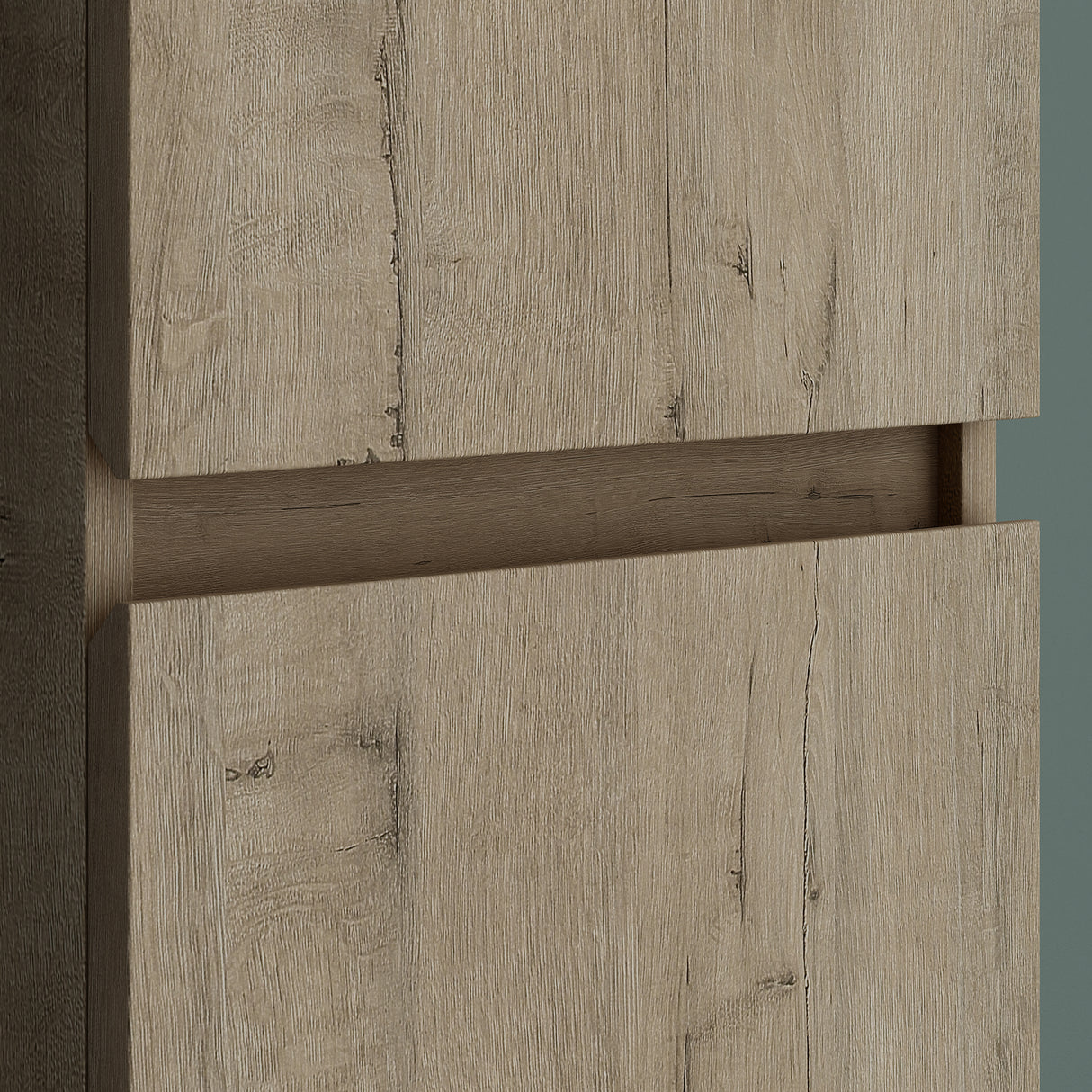 Glasvilla Verona – Armario auxiliar de baño suspendido con 2 puertas y 4 compartimentos (35×20×120 cm)