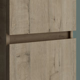 Glasvilla Verona – Armario auxiliar de baño suspendido con 2 puertas y 4 compartimentos (35×20×120 cm)