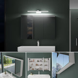 glasvilla Armadietto a Specchio con Lampada da Specchio LED per Bagno, Mobiletto da Parete per Bagno con Specchio e Luce a Specchio Spiegelschrank 02