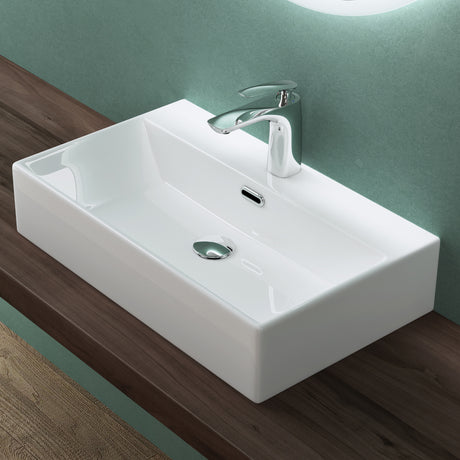 glasvilla Lavabo da Appoggio in Ceramica Lavabo Bagno Sospeso Lavandino Bagno con Nano Rivestimenti Brüssel206