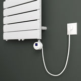 glasvilla Barra Riscaldante per Termosifoni Asta Riscaldante in Acciaio Inox con Termostato e Display LCD Elemento Riscaldante per Radiatori da Bagno e Scaldasalviette