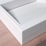 glasvilla Lavabo da Appoggio da Marmo Fuso Lavabo Bagno Sospeso Lavandino Bagno Rettangolare Col11