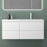 Set di mobili da bagno Glasvilla, mobile lavabo da 120 cm, mobile lavabo con base a chiusura ammortizzata, 4 cassetti, mobili da bagno Moment