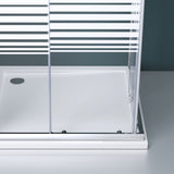 cabina de ducha glasvilla con puerta corredera doble puerta de ducha entrada de esquina vidrio templado efecto loto 6mm vidrio de seguridad ESG Ravenna16MS