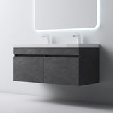 glasvilla Mobile Bagno Sospeso Mobili da Bagno con Lavabo da Marmo fuso, Botanica