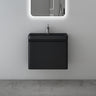 glasvilla Ensemble de Meubles de Salle de Bain | Meuble Sous-Vasque avec Tiroirs à Fermeture Amortie | Comprend Lavabo en Solid Surface Ancona