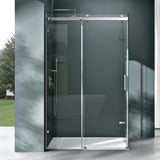 Box doccia Glasvilla con porta scorrevole angolare, in acciaio ESG da 8 mm con rivestimento NANO, supporto doccia a 4 punti Rav17-2K