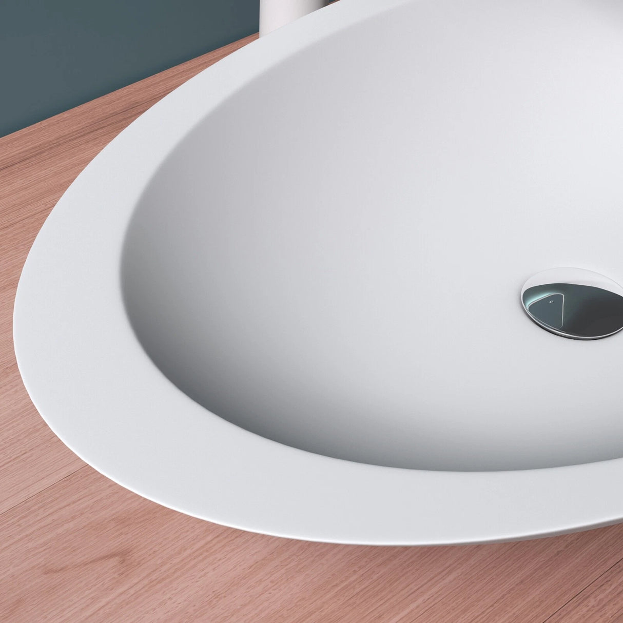 glasvilla Lavabo da Appoggio da Marmo Fuso Lavandino Bagno Ovale Col802