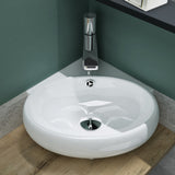 glasvilla Lavabo da Appoggio in Ceramica Lavabo Sospeso con Nano Rivestimenti Lavabo Bagno Sospeso Lavandino Bagno Bianco Brüssel002