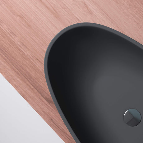 lavabo glasvilla ovale Col809 lavabo da appoggio senza foro rubinetto e troppo pieno