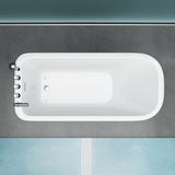 glasvilla Vasca da Bagno Freestanding in Acrilico con Rubinetto, Vasca da Bagno Indipendente