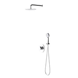 glasvilla Sistema Soffione Doccia a Pioggia(Ø 40cm) Telefoni Doccia Risparmio Idrico, Set Soffione Doccia con Coccetta e Miscelatore Monocomando Duschsystem3