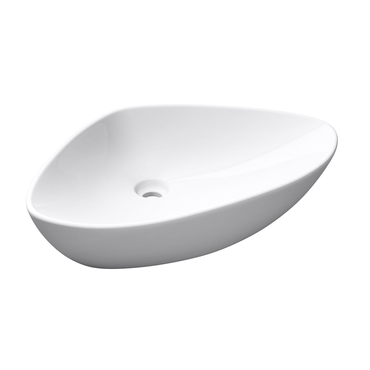 glasvilla Lavabo da Appoggio in Ceramica Lavandino Bagno Lavabo Bianco con Nano Rivestimenti Brüssel215