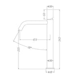 glasvilla Rubinetto Miscelatore per Lavabo Monocomando Rubinetto Bagno per Bidet e Lavandino WAO-7701 