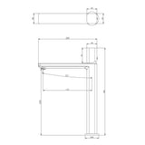 glasvilla Rubinetto Miscelatore per Lavabo Monocomando Rubinetto Bagno per Bidet Lavandino WAO-7901