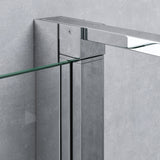 Box doccia Galsvilla in vetro di sicurezza temperato da 8 mm con rivestimento nanometrico, meccanismo di sollevamento e abbassamento Rav37-Plus